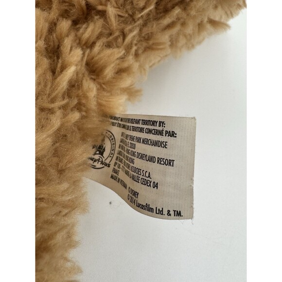 Disney Parks Duffy Bear Yoda 12" Plush Star Wars Stuffed Animal 2014 No Shirt - Picture 6 of 9